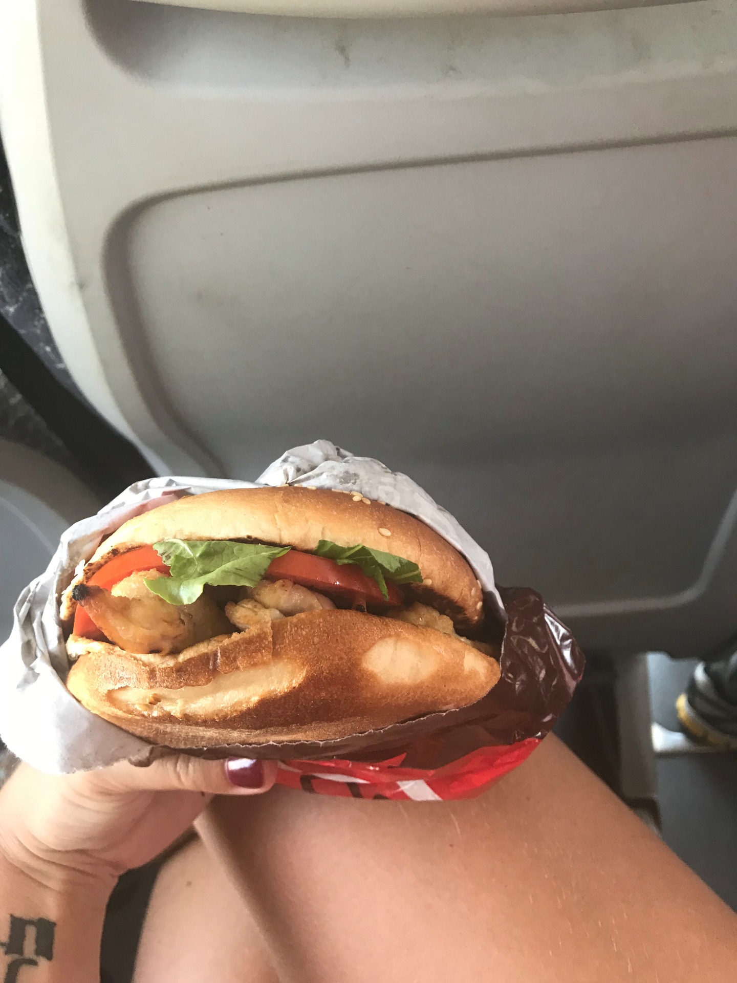 Crappy grilled chicken sandwich